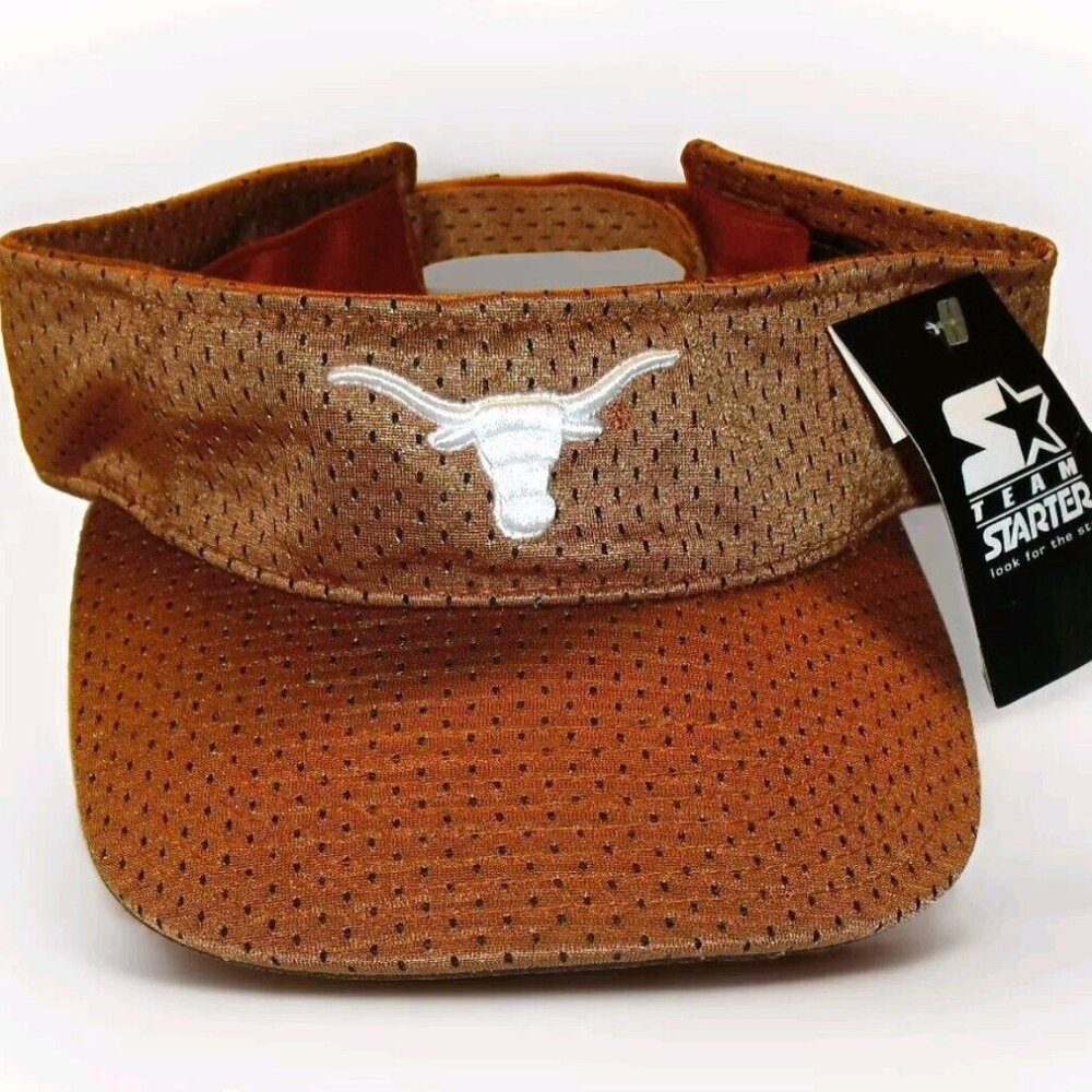 Texas Longhorns Starter Vintage 90s Original Visor hat Cap New Tags Ncaa